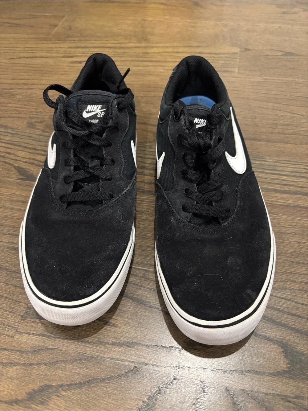 Nike SB Chron 2 Black & White Skate Shoes